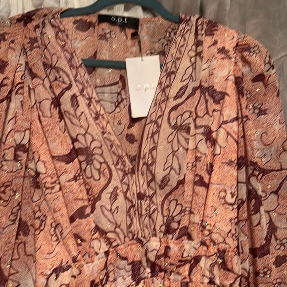 NWT Anthropology O.P.T Floral Degege dress - Picture 3 of 6